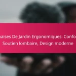 Chaises De Jardin Ergonomiques: Confort, Soutien lombaire, Design moderne