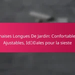 Chaises Longues De Jardin: Confortables, Ajustables, Idéales pour la sieste