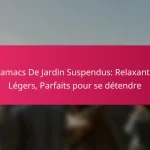 Hamacs De Jardin Suspendus: Relaxants, Légers, Parfaits pour se détendre