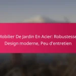 Mobilier De Jardin En Acier: Robustesse, Design moderne, Peu d’entretien