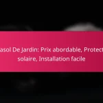 Parasol De Jardin: Prix abordable, Protection solaire, Installation facile