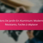 Salons De Jardin En Aluminium: Modernes, Résistants, Faciles à déplacer