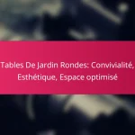Tables De Jardin Rondes: Convivialité, Esthétique, Espace optimisé