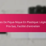 Tables De Pique-Nique En Plastique: Légèreté, Prix bas, Facilité d’entretien